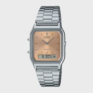 CASIO 카시오 AQ-230A-4A 피치 빈지티 레트로 아날로그 손목시계