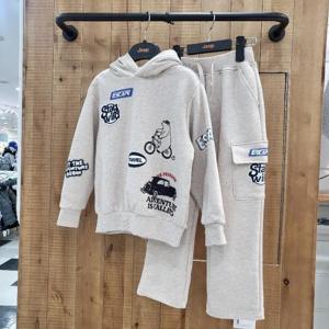 지프키즈 sh06 전판 셋업 후드티+이스트링팬츠 KQ1THU053TPU953