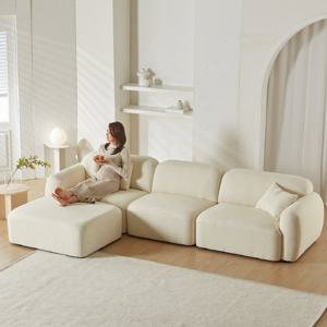 웰퍼니쳐 라넌 커스터마이징 패브릭 모듈 소파 4인+스툴