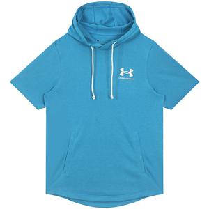 [정품] 언더아머 UA 라이벌 테리 반팔 후디 (1370396-452)