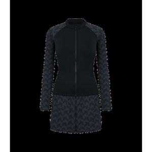 [아레나] (A4BL1PS14BLK) 노블리 레저 집업 래쉬가드 세트