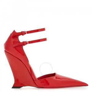 페라가모 포인티드 토 하이 웨지 펌프스 01G554 766360