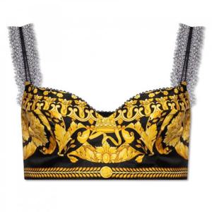 베르사체 바로코 프린티드 브라렛 탑 1001347_1A10193-블랙+골드