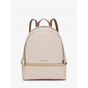 마이클코어스 레아 지퍼 백팩 미디엄 - MK 시그니처 35S5GRAB2B150 바닐라