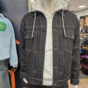 리트머스 HC26 후드 탈부착 데님자켓 블랙 LP1JU031 블랙