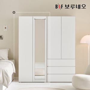 [착불] 보루네오 비긴 800 거울 긴옷장 학생 아이 1인 간이 옷장 싱글장
