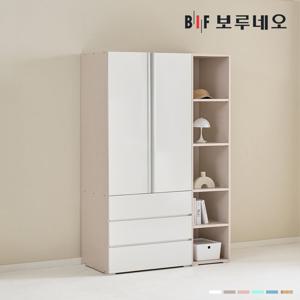 [착불] 보루네오 타키 1200 E세트 장롱 장농 이불장 미니 아이 작은방 원룸 슬림 서랍 4자