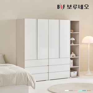 [착불] 보루네오 타키 2000 U세트 장롱 장농 이불장 안방 작은방 원룸 서랍 6자 7자