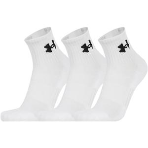 [정품] 언더아머 UA 트레이닝 코튼 쿼터 삭스 3팩 (1386372-101)