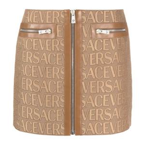 베르사체 슬림 핏 지퍼 포켓 미니 스커트 1010926 1A033152N740