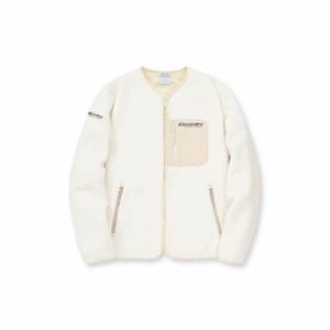 디스커버리자켓 AQS DWSS32044-CRS 여성 자가드 플리스 자켓