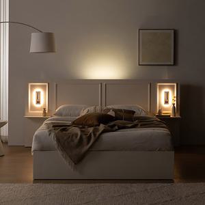 라자가구 윈디 LED+USB 서랍형 침대 SS + 큐원 컴포트폼 매트리스