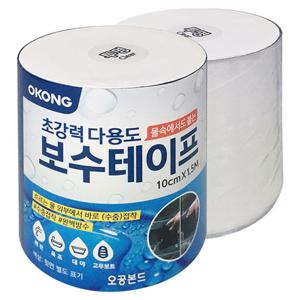 오공 초강력 다용도 보수 테이프 투명 10cm x 1.