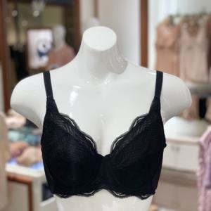 [와코루] (A,B) 세미보정 자카드레이스 기능성브라 (WBRP020 BK)