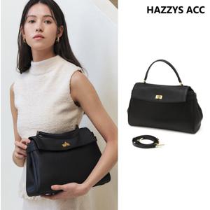 [쇼핑백]베리클래식 블랙 레더사첼백L HIBA5E188BK