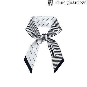 [루이까또즈(스카프)](2ESB957BL) 카눌레 쁘띠 방도 실크 스카프 블랙