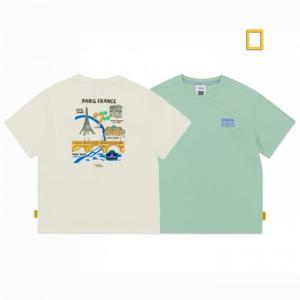 내셔널지오그래픽키즈  (K252UTS050) 여행 그래픽2 반팔 티셔츠