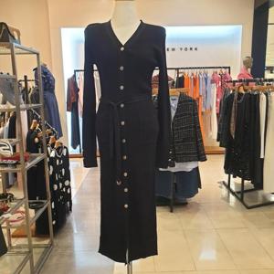 제시뉴욕  브이넥 골지 원피스 (BFM5PNKA8510)