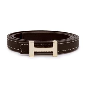 로렐 여성 소가죽 슬림 H버클 벨트 SHOBE2502WLAUF3