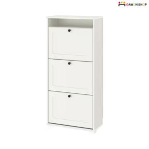 이케아 BRUSALI 클래식 3칸 벽고정 신발장/수납장