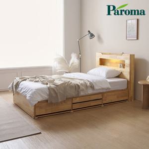 파로마 이프 마야 LED 서랍 수납침대 프레임+파워본넬매트 SS FH