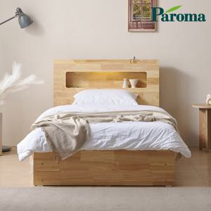 파로마 이프 마야 LED 서랍 수납침대 프레임+독립포켓매트 SS FH