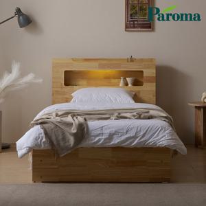 파로마 이프 마야 LED 서랍 수납침대 프레임+40T디럭스매트 SS F