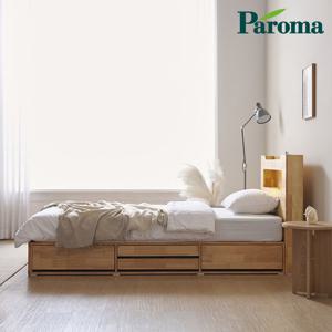 파로마 이프 마야 LED 서랍 수납침대 프레임+55T프리미어매트 SS