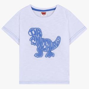 [코코리따]블루 타이포 다이노 티셔츠CERA236J1