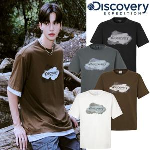 [디스커버리] 프레시벤트 워싱 스플래쉬 그래픽 반팔티셔츠 DXRS8L0