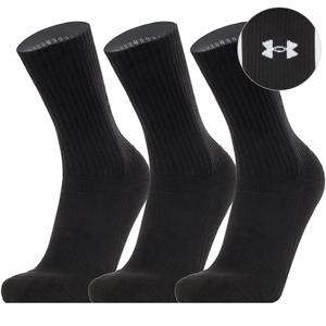 [정품] 언더아머 UA 트레이닝 코튼 쿼터 삭스 3팩 (1386311-001)