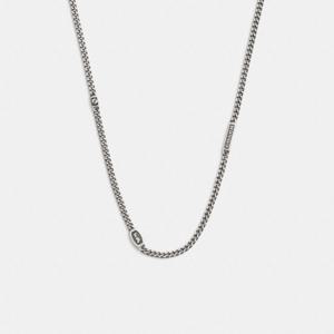 코치 CY065-SLV 홀마크 목걸이 실버