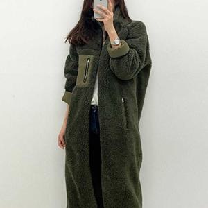 여자 가을 겨울 따뜻 캠핑룩 아우터 롱후리스 점퍼