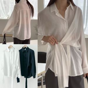 유니크랩언발샤틴남방 503T949S 빅사이즈 여성의류