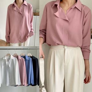 러블리오픈카라블라우스 503T972S 빅사이즈 여성의류