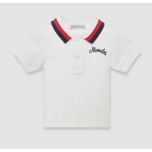 주니어 몽클레어 폴로 셔츠 9518A000 01 89AL2034 Bianca blu