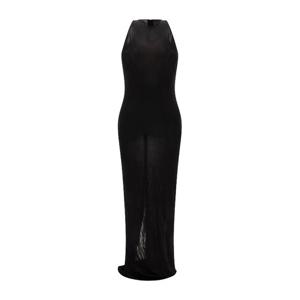 생로랑 블랙 시어 슬리브리스 롱 원피스 771687 Y37LI1000