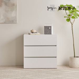 장인가구 마운트 다용도 높은 3단 서랍장 800