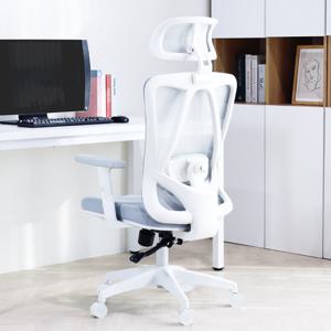 에어쉴드 오르빗 메쉬 체어 화이트 컴퓨터 게이밍 사무용 책상 의자