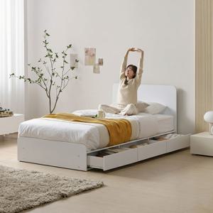 에이든 서랍형 싱글침대 1인용 수납 좁은방 원룸 침대 프레임 1000