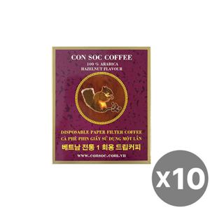 콘삭 페이퍼필터 헤이즐넛향 커피 7g x 10개입 x 10팩