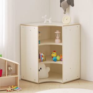 나무뜰 버디 E0등급 아기 유아 라운드 책장 코너장 수납장 800 MRF063C (착불)