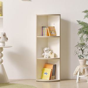 나무뜰 버디 E0등급 3단 유아 라운드 책장 선반장 MRF046C (착불)