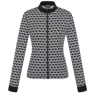 [팬텀]여성로고패턴냉감집업긴팔티셔츠   221E1TF211   BK_GJA