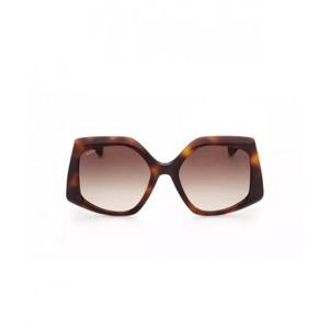 맥스마라 MM0012 지오메트릭 선글라스 샤이니 다크 하바나
