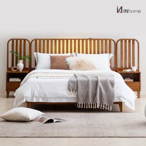 인홈 데이지 LED 원목 침대프레임 SS