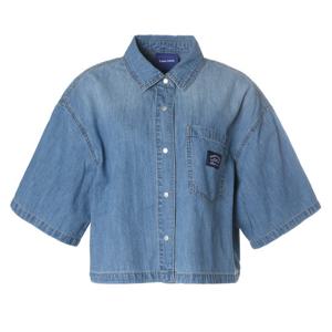 [클라이드]여성 크롭 데님 반팔셔츠 FPBSH756F