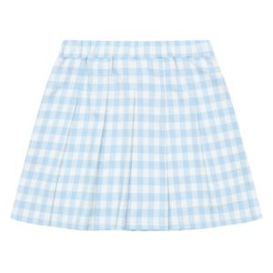 [에꼴리에][에꼴리에] 여아 밴딩 체크 플리츠 스커트 23A5853_BL