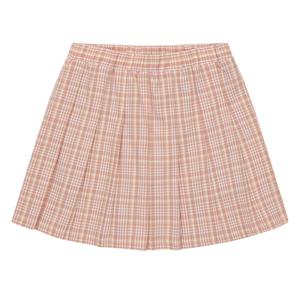 [에꼴리에][에꼴리에] 여아 밴딩 체크 플리츠 주름 스커트 23A58