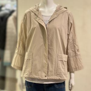 [벨리시앙]매쉬 슬리브 롤업 점퍼(3color) JP5231